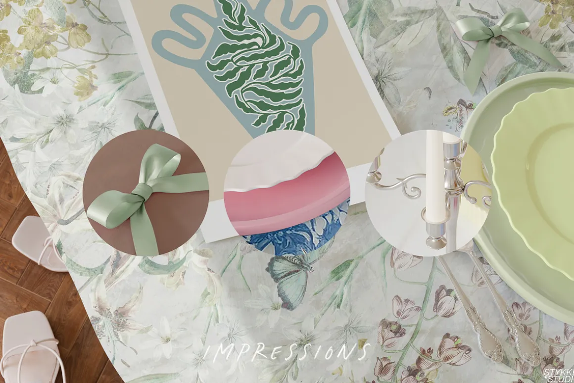 ROCOCO GIRL DINNER | poster mockup