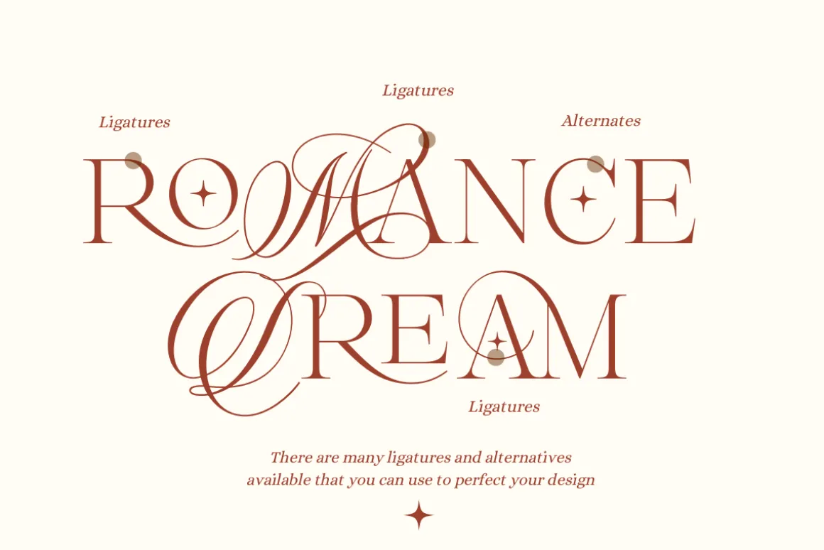 Romance Dream - Hybrid Font