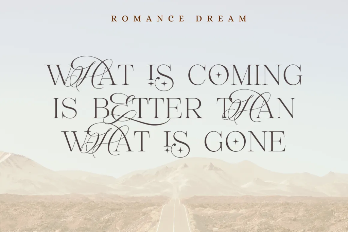 Romance Dream - Hybrid Font