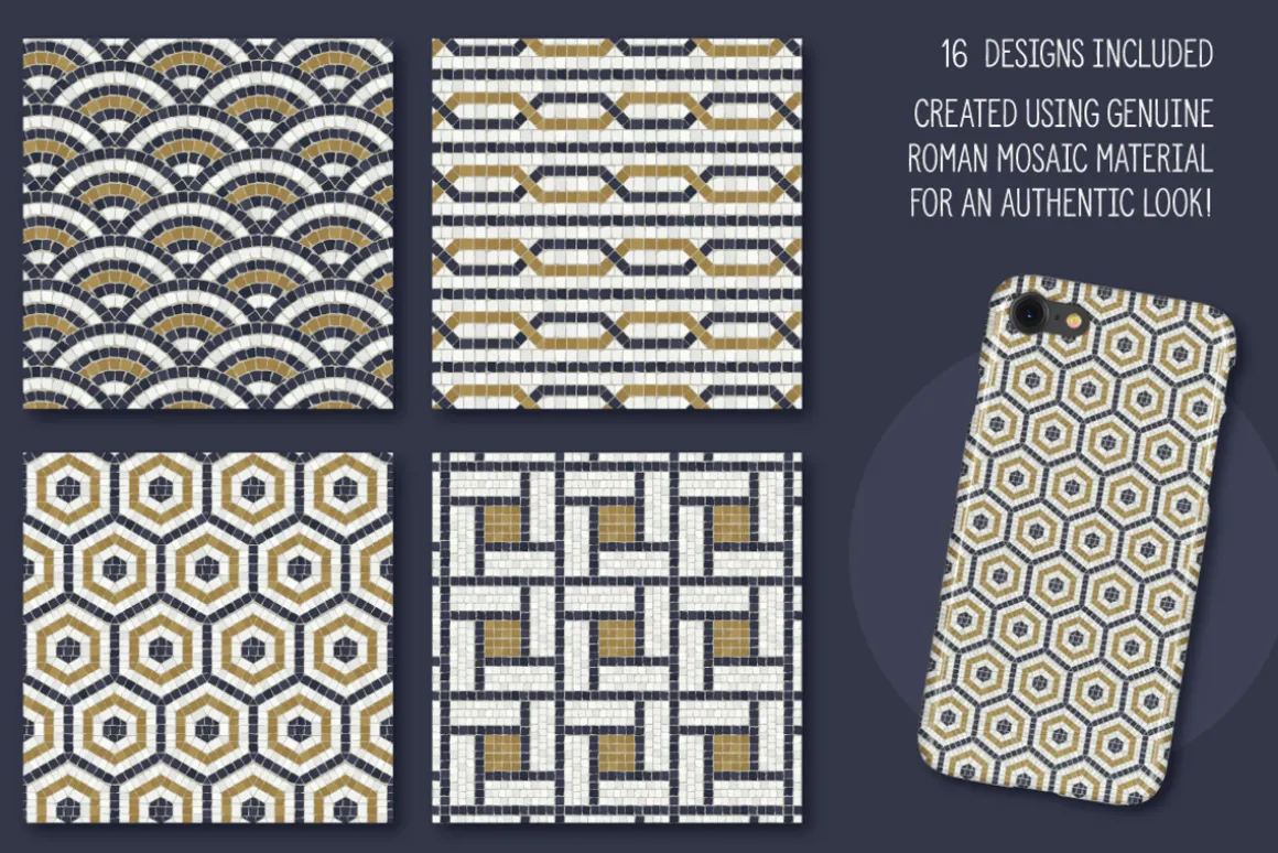Roman Mosaic Repeat Patterns