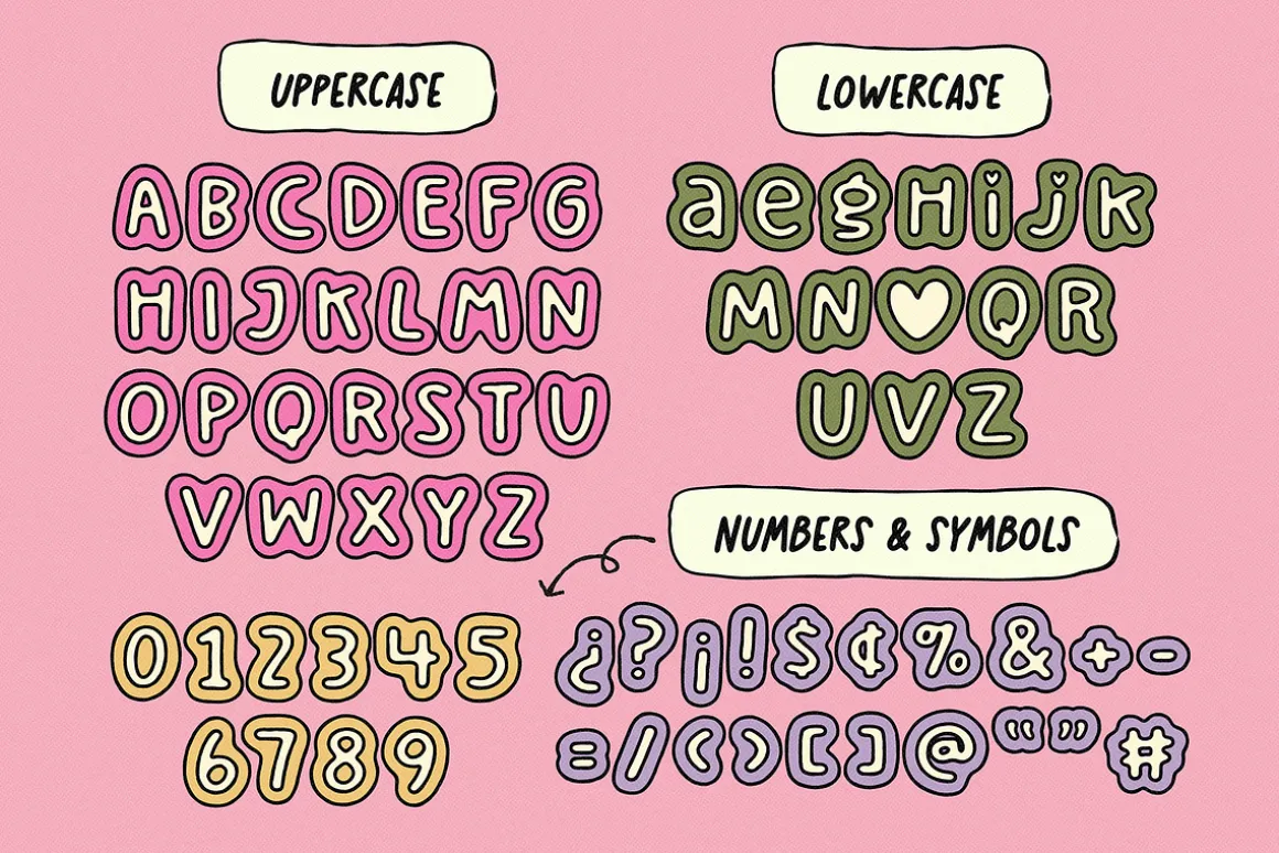 ROMANTICKS | BUBBLY AND SWEET FONT