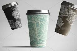 Rome Italy City Map in Retro Style.