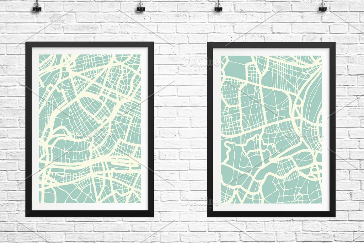Rome Italy City Map in Retro Style.