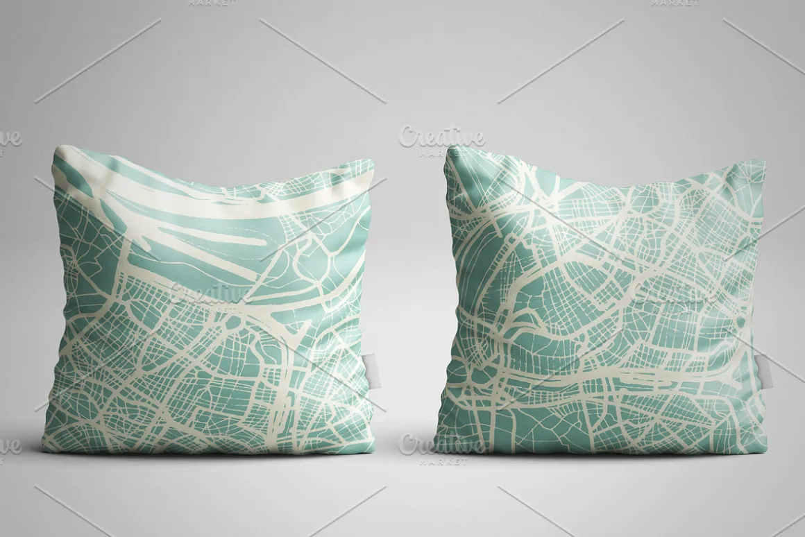 Rome Italy City Map in Retro Style.