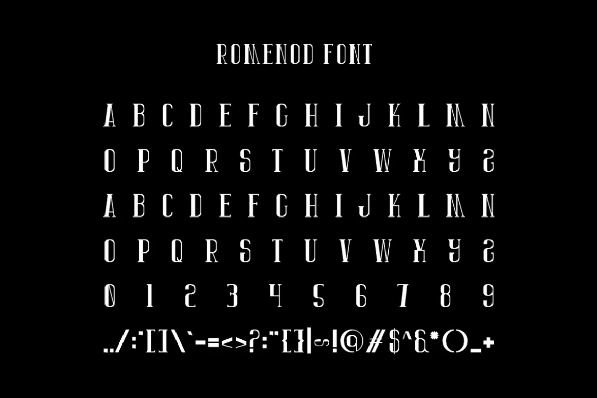 Romenod - Luxury Bold Font