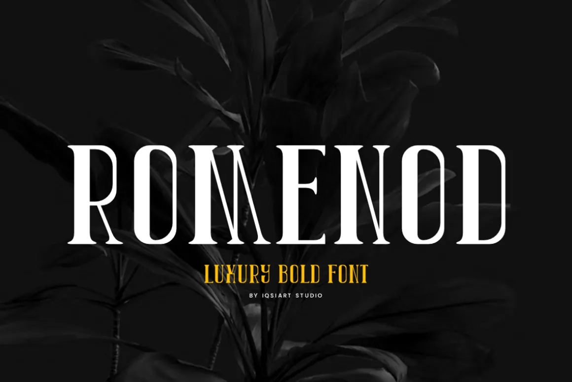 Romenod - Luxury Bold Font