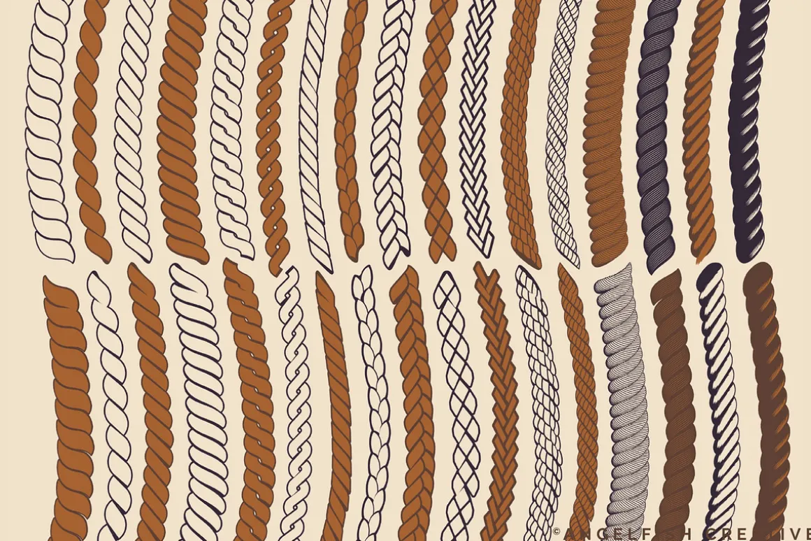 Rope Procreate Brush Set