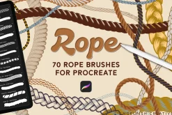 Rope Procreate Brush Set