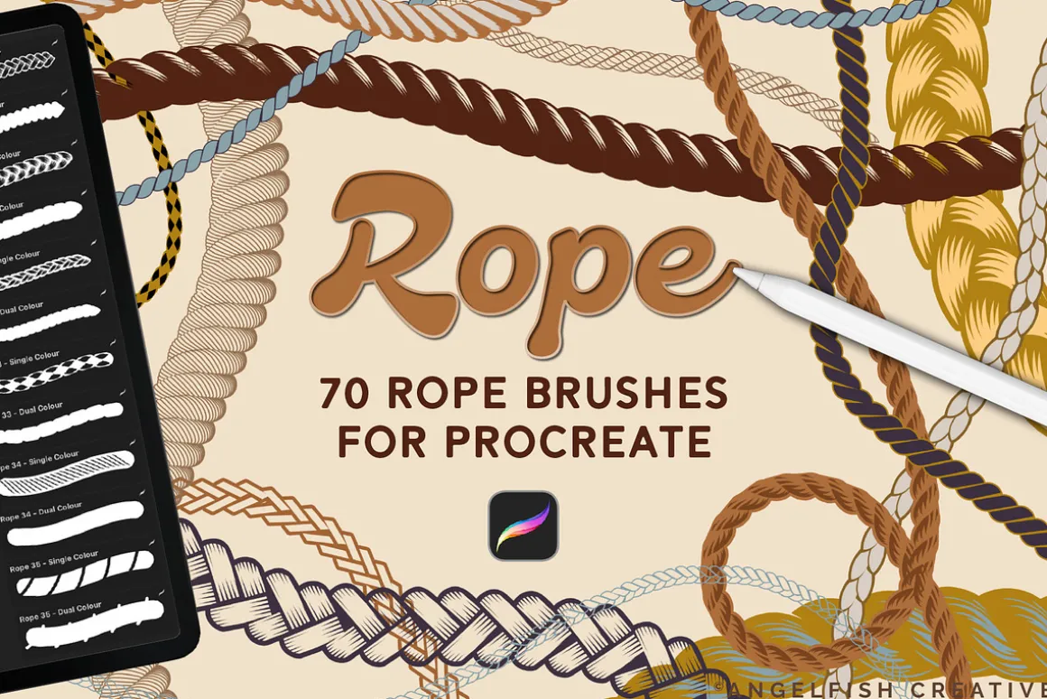 Rope Procreate Brush Set