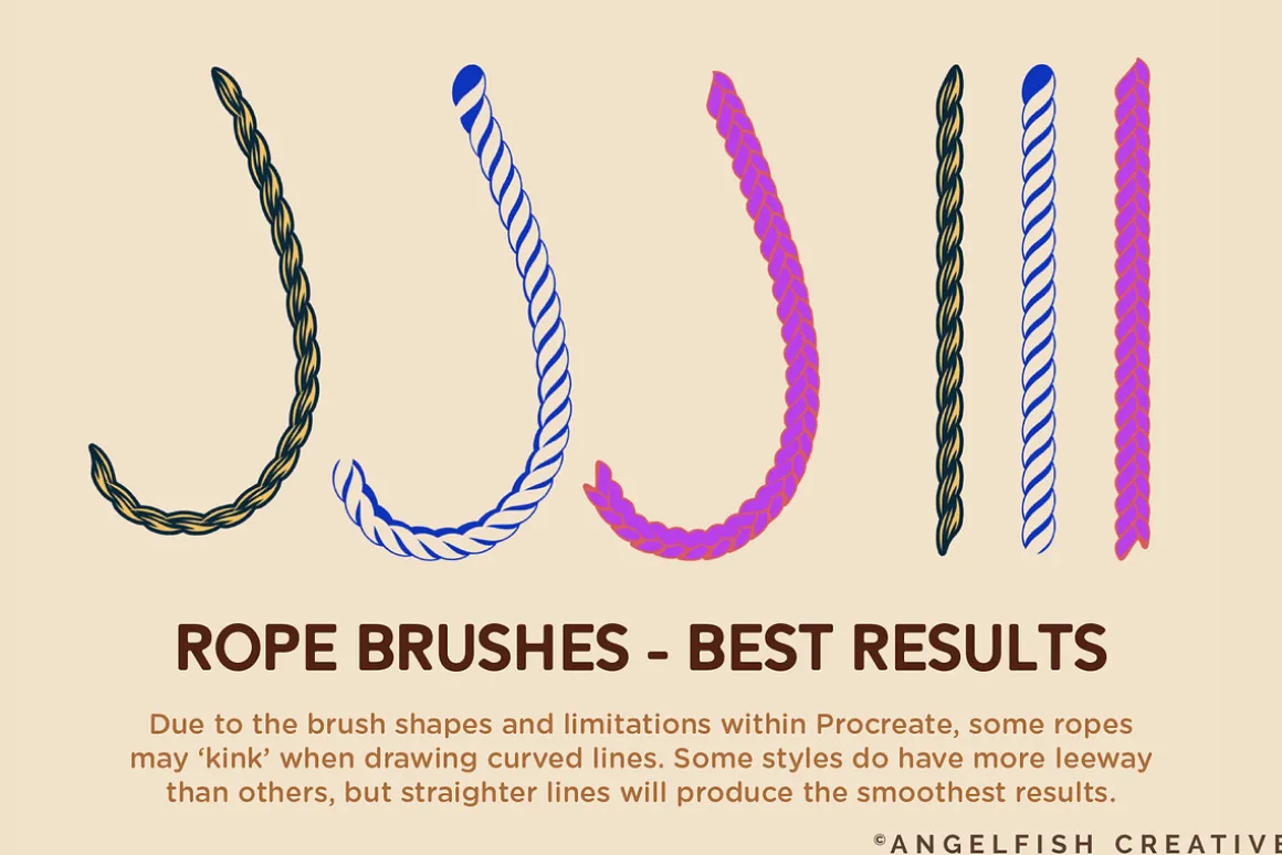 Rope Procreate Brush Set