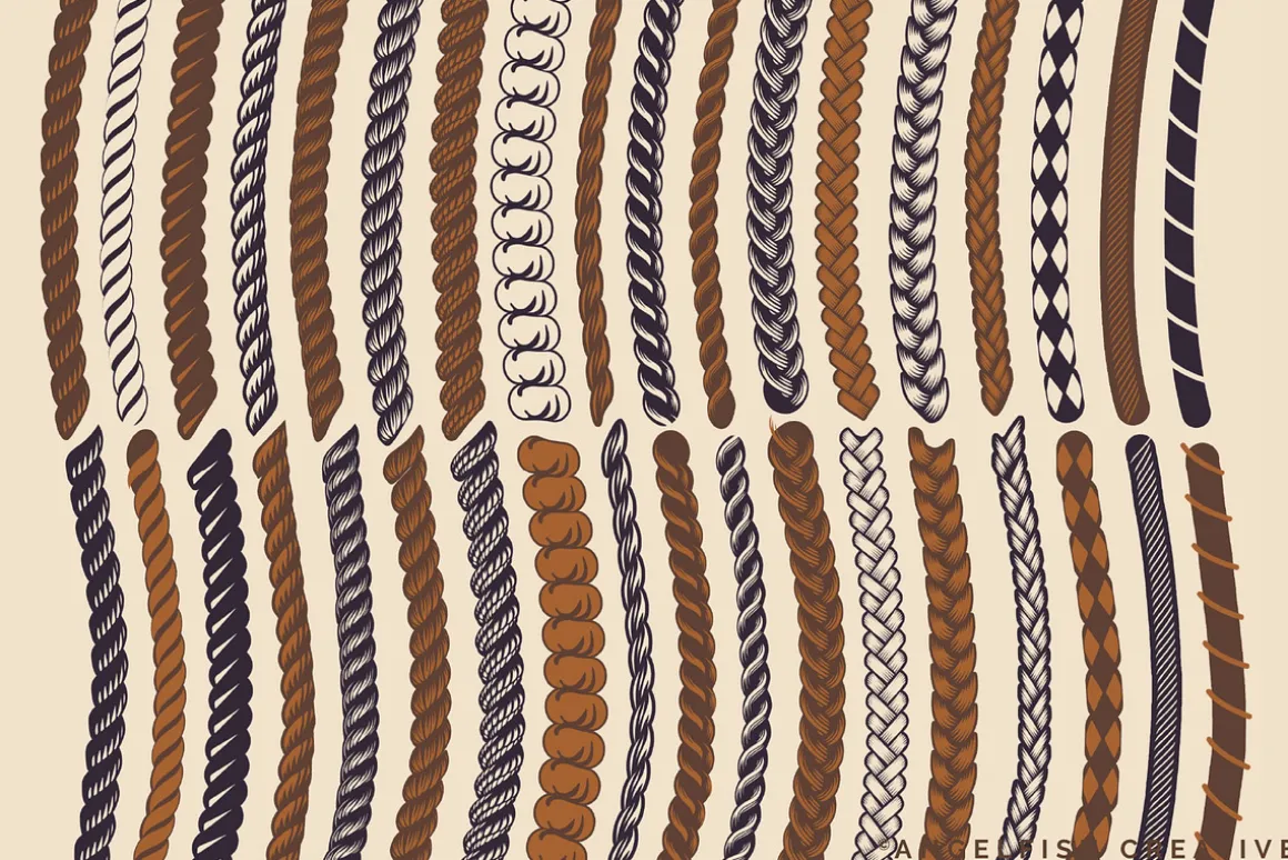 Rope Procreate Brush Set