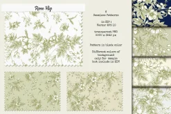 Rose Hip - 6 Seamless Patterns