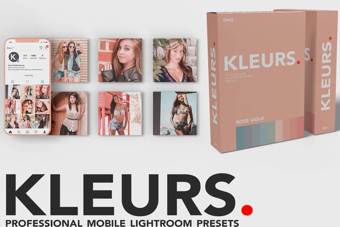 ROSE GOLD MOBILE LIGHTROOM PRESET