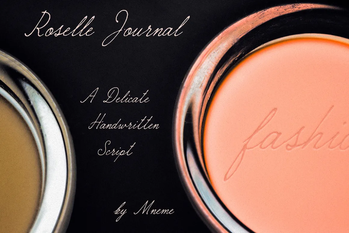 Roselle Journal | Script Font