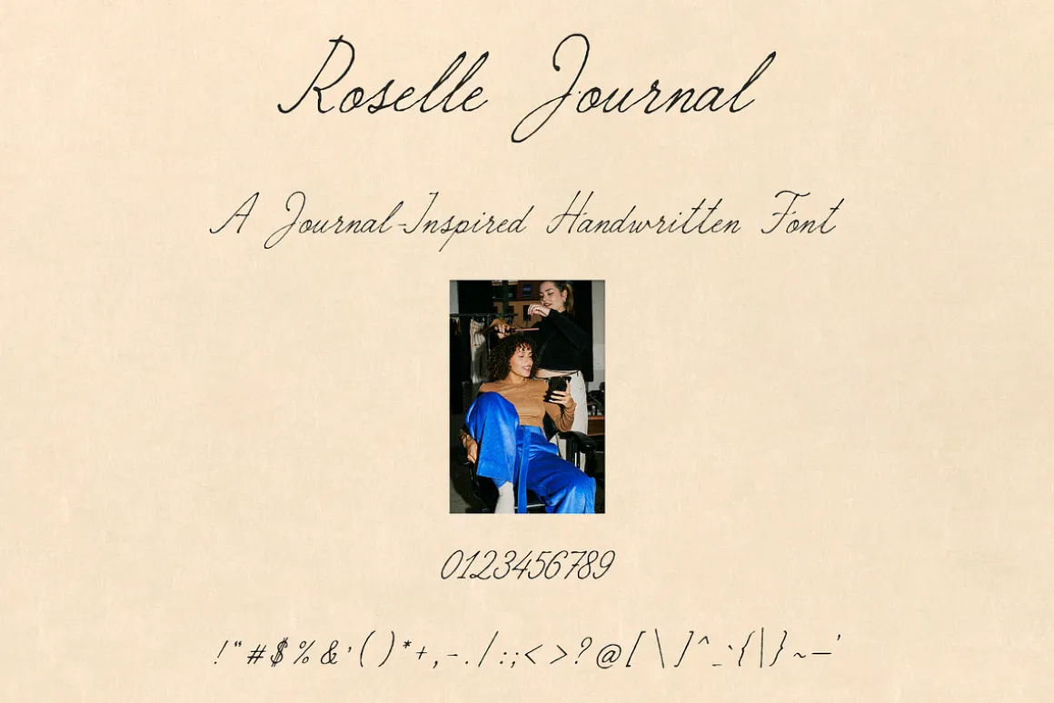 Roselle Journal | Script Font
