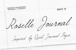 Roselle Journal | Script Font