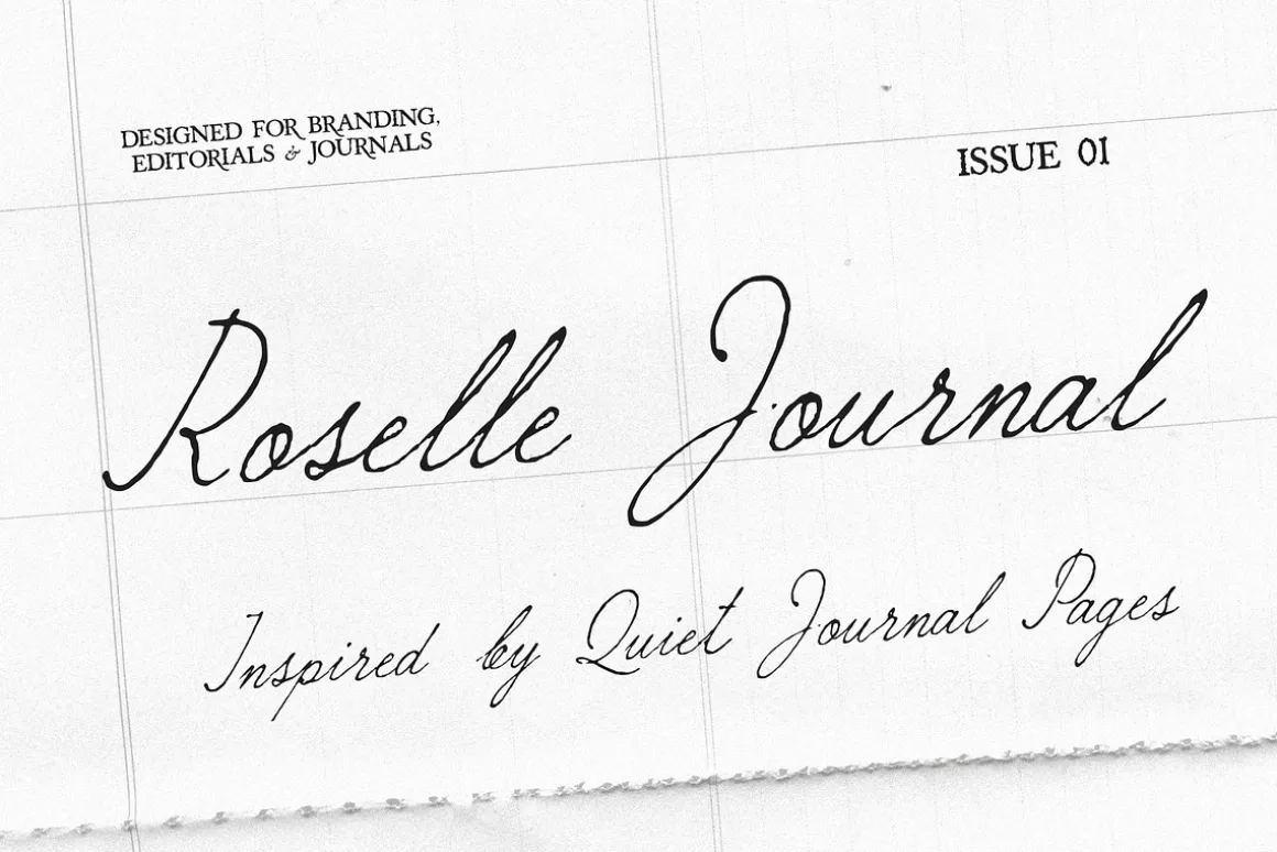Roselle Journal | Script Font
