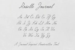 Roselle Journal | Script Font