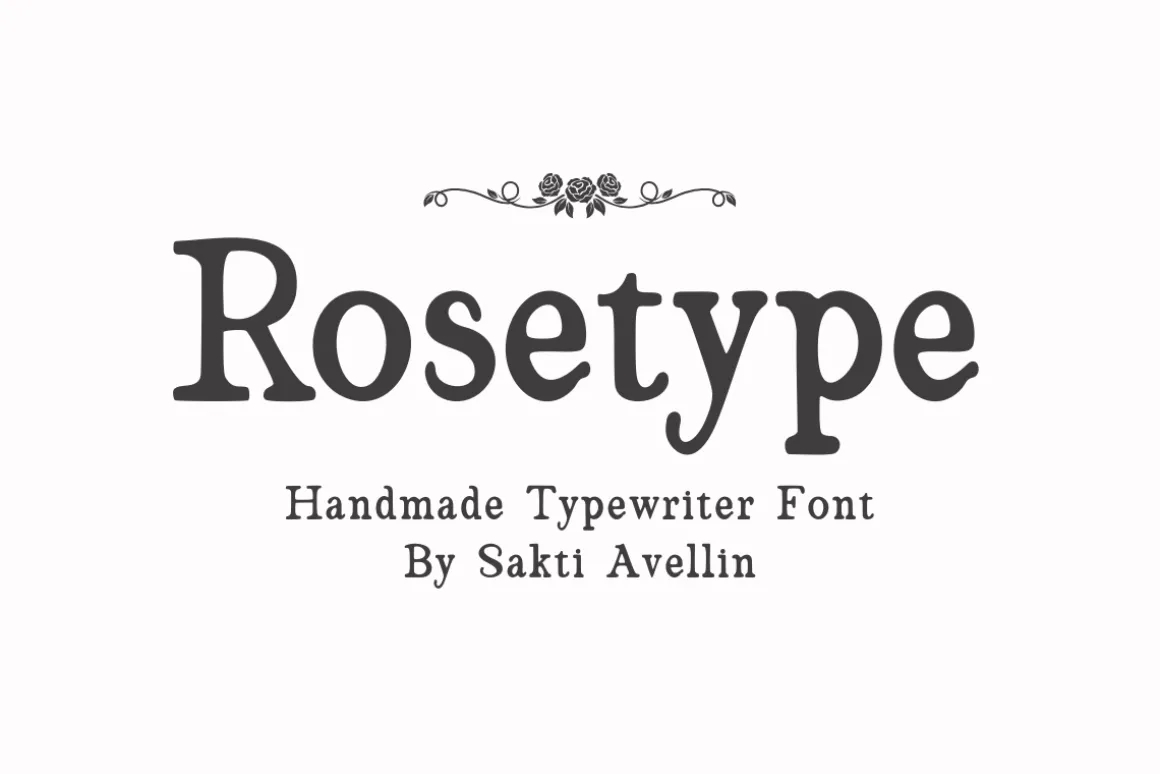 Rosetype - Handmade Typewriter Font