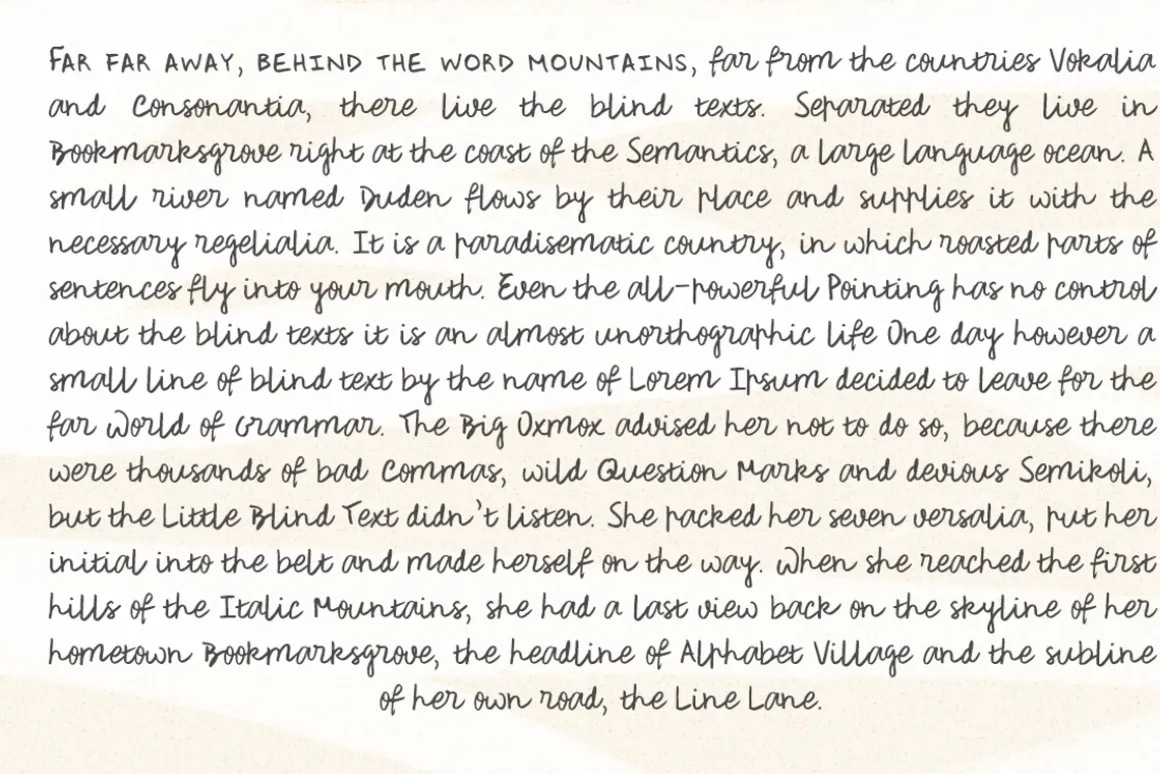 Rough Notes handwritten font