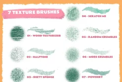 Rough & Raw Photoshop Brush Set