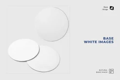 Round Beer Coaster Mockup