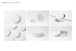 Round Cookie Tin Mockup Set 2