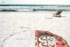 Round Fringed Beach Towel Mockup