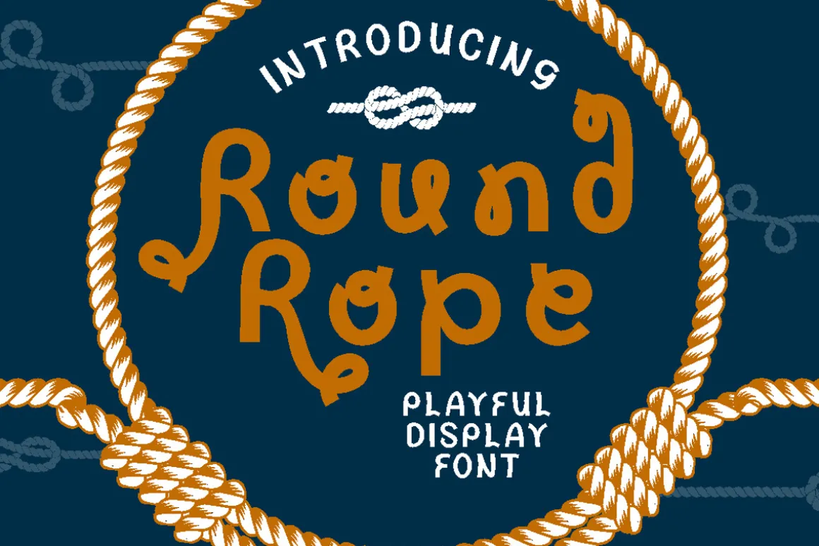 Round Rope - Playful Display Font