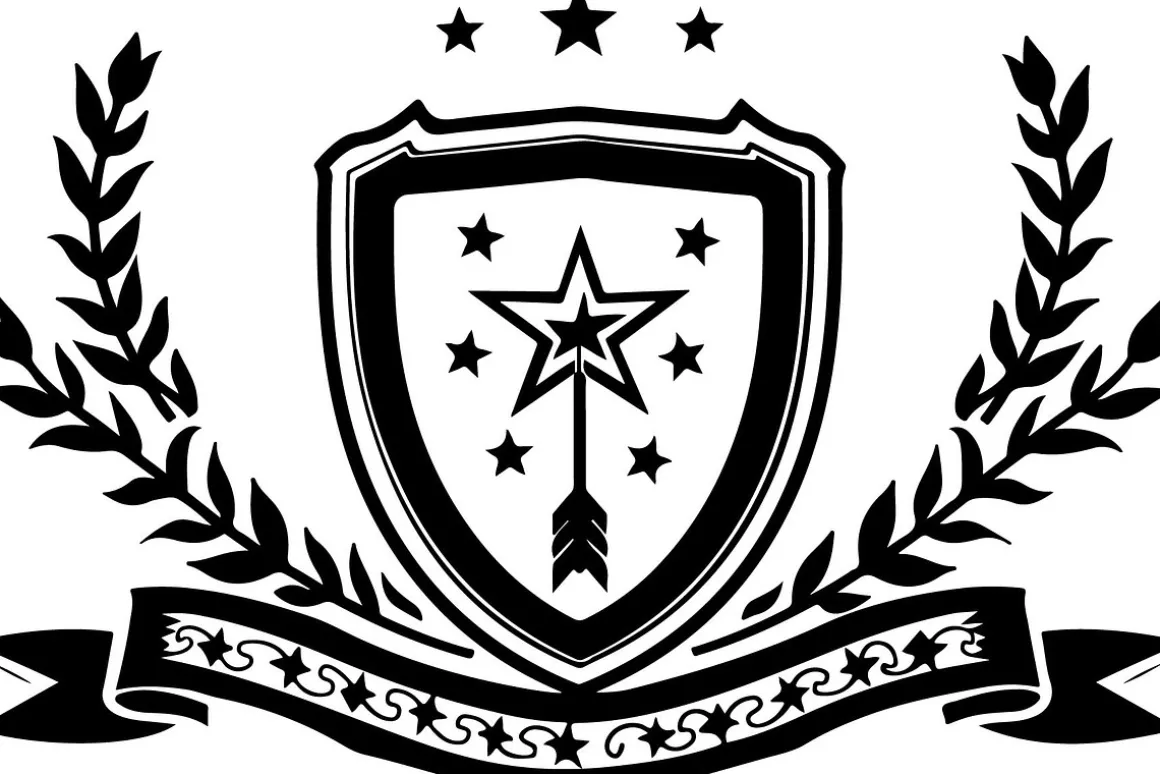 Royal Laurel Shield Emblem Set