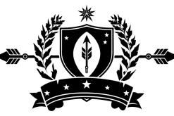 Royal Laurel Shield Emblem Set