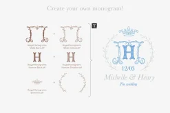 Royal Wedding Monograms font family