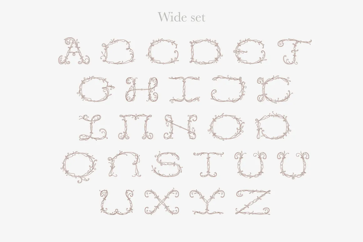 Royal Wedding Monograms font family