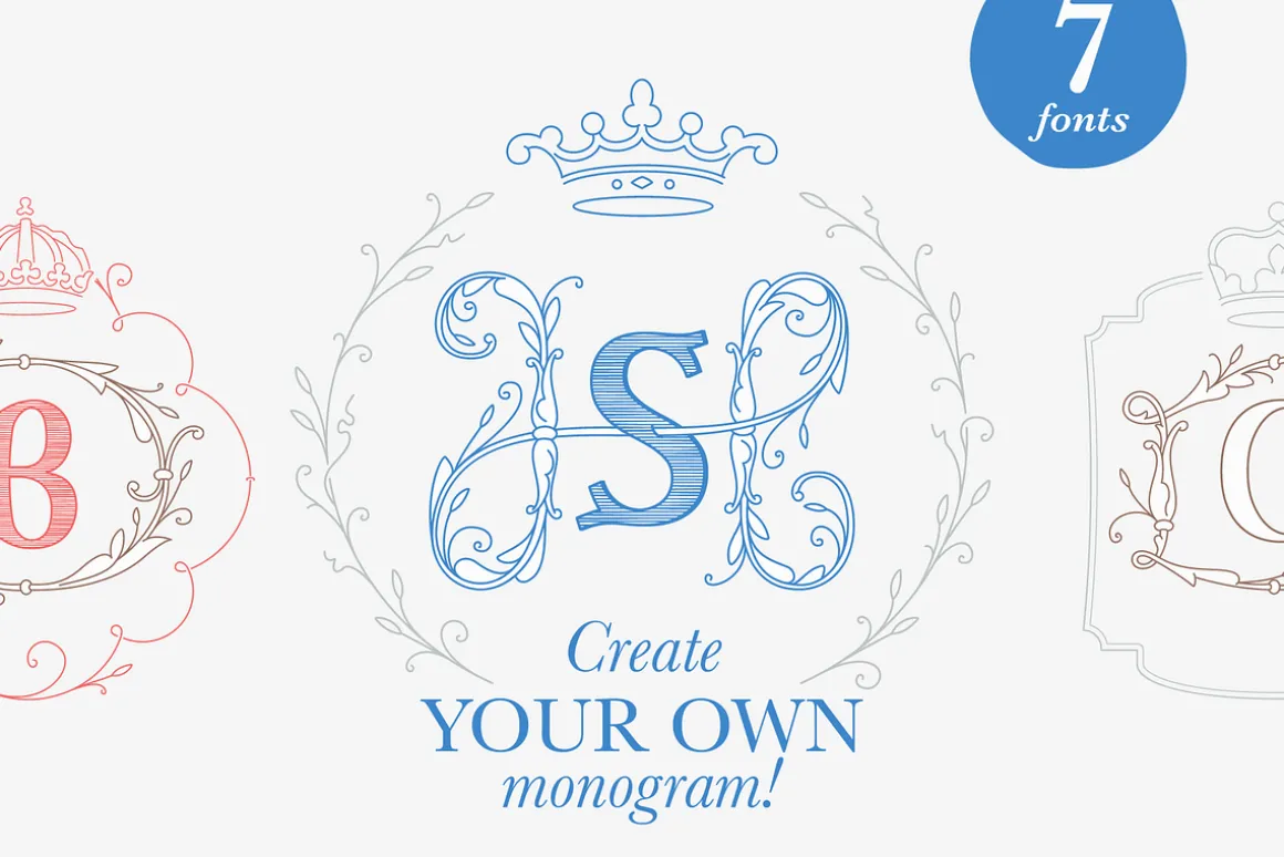 Royal Wedding Monograms font family