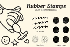 Rubber Stamps Brushes for Procreate