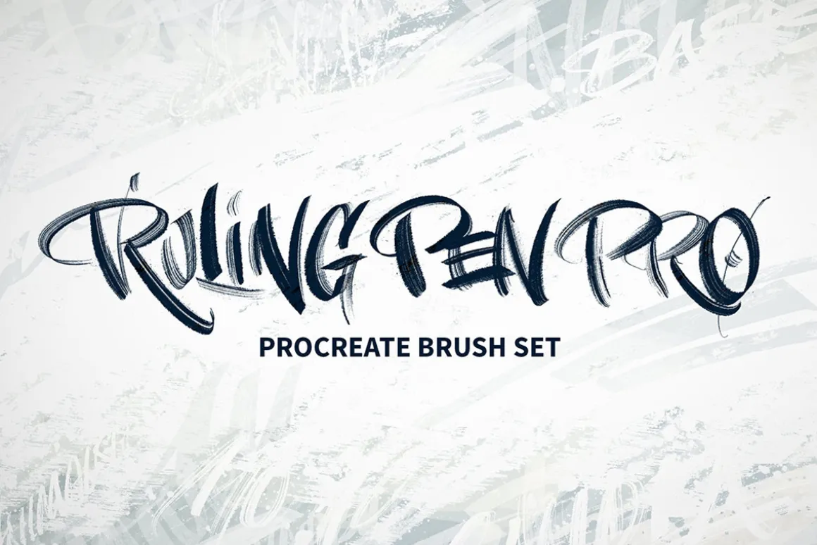 Ruling Pen Pro Procreate Brush Set