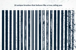 Ruling Pen Pro Procreate Brush Set