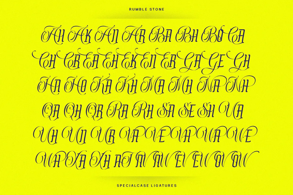 Rumble Stone Typeface