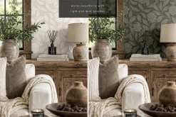 Rustic Farmhouse Wallpaper Mockup
