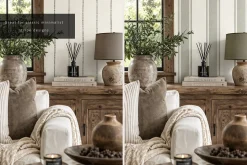 Rustic Farmhouse Wallpaper Mockup