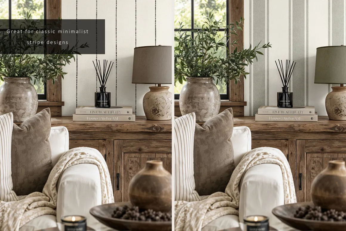 Rustic Farmhouse Wallpaper Mockup