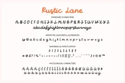 Rustic Lane Bold Handwritten Script