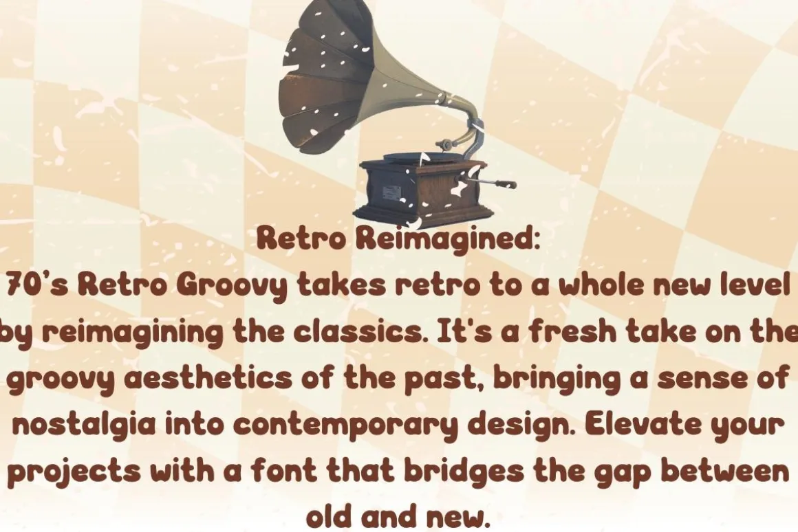 70’s Retro Groovy - Handwritting