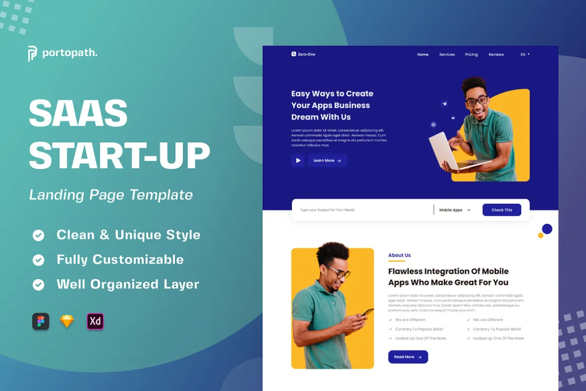 SAAS Modern - Bundling Landing Page
