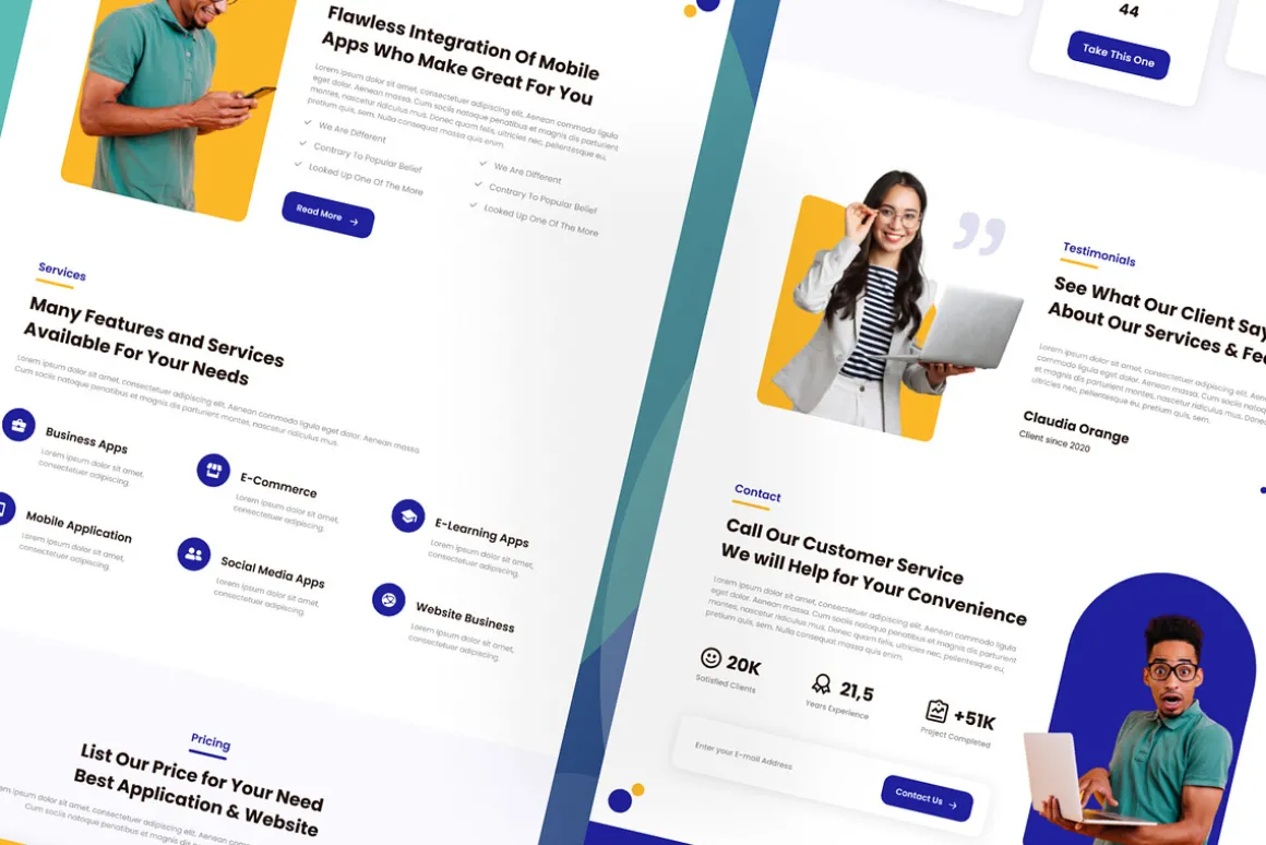 SAAS Modern - Bundling Landing Page