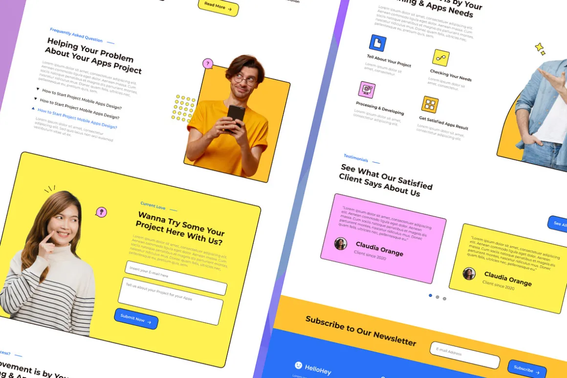 SAAS Modern - Bundling Landing Page
