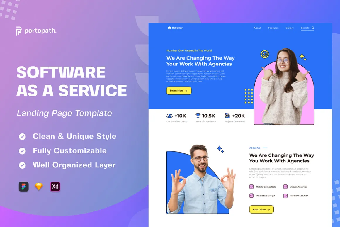 SAAS Modern - Bundling Landing Page