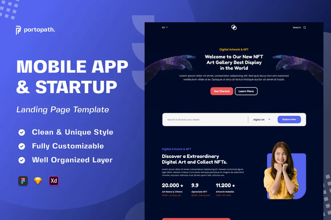 SAAS Modern - Bundling Landing Page