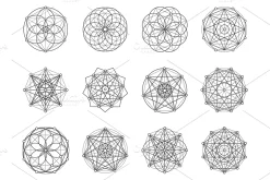 12 sacred geometry symbols