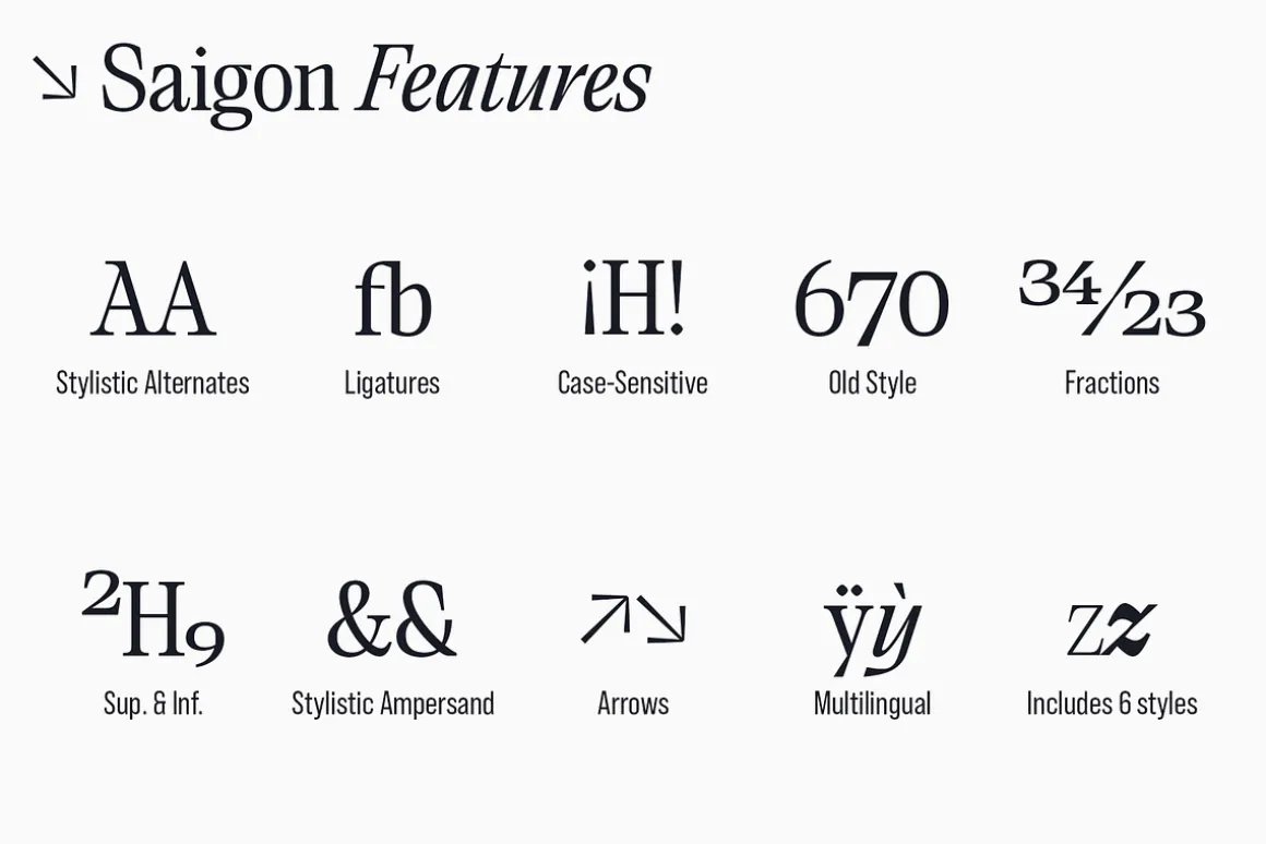 Saigon Minimalist Serif - Basic Pack